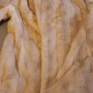 Sporto Tan Faux Fur Trench Coat